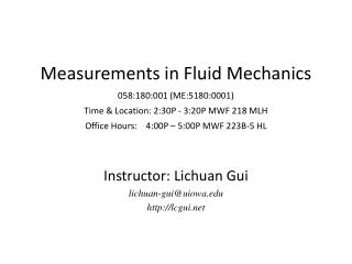 Instructor: Lichuan Gui lichuan-gui@uiowa lcgui