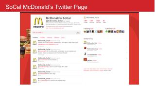 SoCal McDonald’s Twitter Page