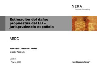 Estimación del daño: propuestas del LB – jurisprudencia española