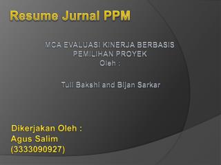 Resume Jurnal PPM