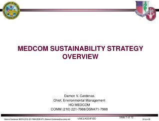 MEDCOM SUSTAINABILITY STRATEGY OVERVIEW