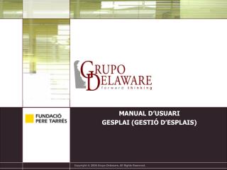 MANUAL D’USUARI GESPLAI (GESTIÓ D’ESPLAIS)