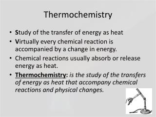 Thermochemistry