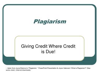 Plagiarism