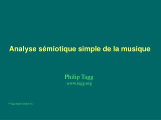 Analyse sémiotique simple de la musique