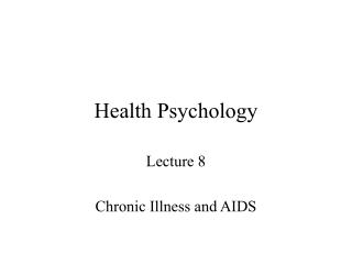 Health Psychology