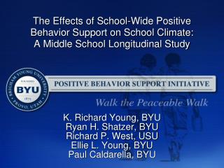 K. Richard Young, BYU Ryan H. Shatzer, BYU Richard P. West, USU Ellie L. Young, BYU