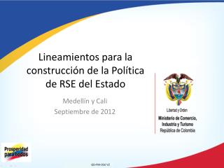 Lineamientos para la construcción de la Política de RSE del Estado