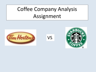 Coffee Company Analysis Assignment