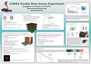 COBRA Double Beta Decay Experiment D.Y. Stewart , Dr. Y.A. Ramachers, Prof. P.F.Harrison