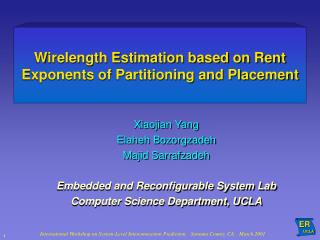 Wirelength Estimation based on Rent Exponents of Partitioning and Placement