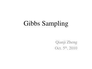 Gibbs Sampling