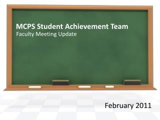 MCPS Student Achievement Team