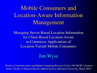 Location-Aware m -Commerce