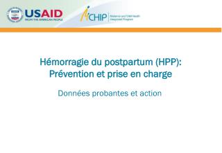 Hémorragie du postpartum (HPP): Prévention et prise en charge