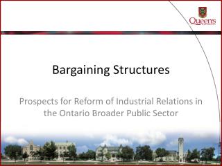 Bargaining Structures