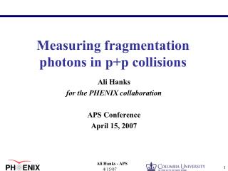 Measuring fragmentation photons in p+p collisions