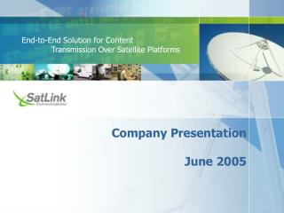 Company Presentation June 2005