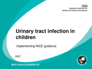 Urinary tract infection in children