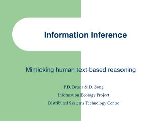 Information Inference