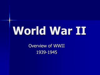 World War II