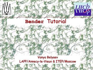 Bender Tutorial