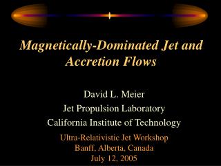 Magnetically-Dominated Jet and Accretion Flows