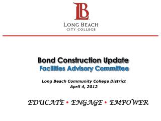 Bond Construction Update Facilities Advisory Committee