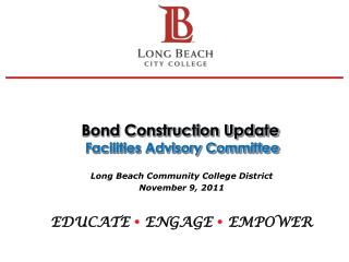 Bond Construction Update Facilities Advisory Committee