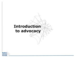 Introduction to advocacy