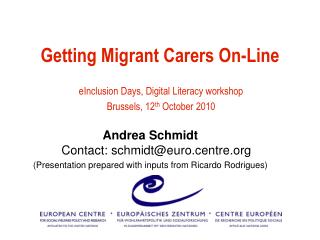 Getting Migrant Carers On-Line