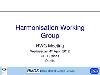 Harmonisation Working Group