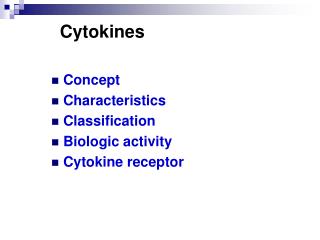 Cytokines