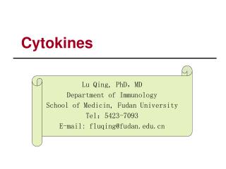 Cytokines