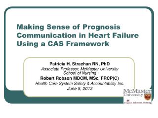 Making Sense of Prognosis Communication in Heart Failure Using a CAS Framework