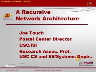 A Recursive Network Architecture