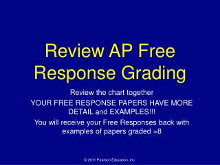 Review AP Free Response Grading