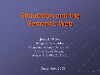 Simulation and the Semantic Web
