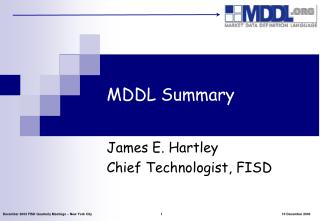 MDDL Summary