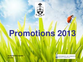 Promotions 2013