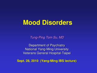 Mood Disorders