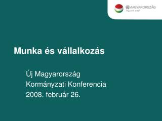 Munka és vállalkozás