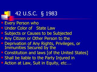 42 U.S.C. § 1983