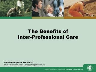 The Benefits of Inter-Professional Care
