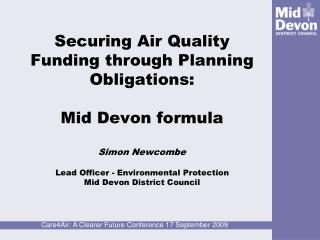 Mid Devon Air Quality – A Problem?