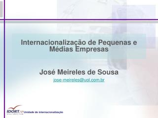 Internacionalização de Pequenas e Médias Empresas