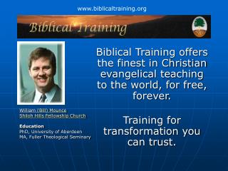 biblicaltraining