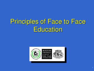 Principles of Face to Face Education