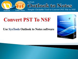 Convert PST to NSF