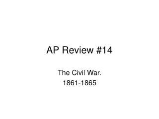 AP Review #14